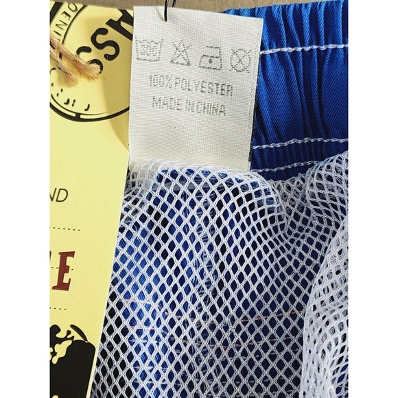 Genuine Quality The Image M 98 Vintage Blue Elastic Waist Drawstring Mesh Shorts - Picture 5 of 13